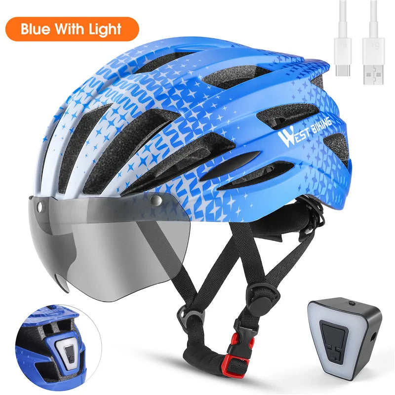 Fietshelm Unisex Met Achterlicht - Pack Away