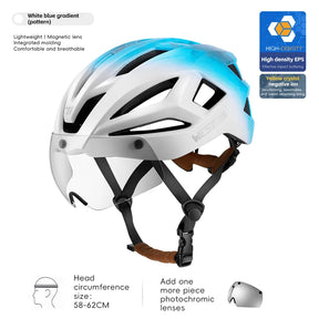 Fietshelm met Magnetische Bril - Pack Away