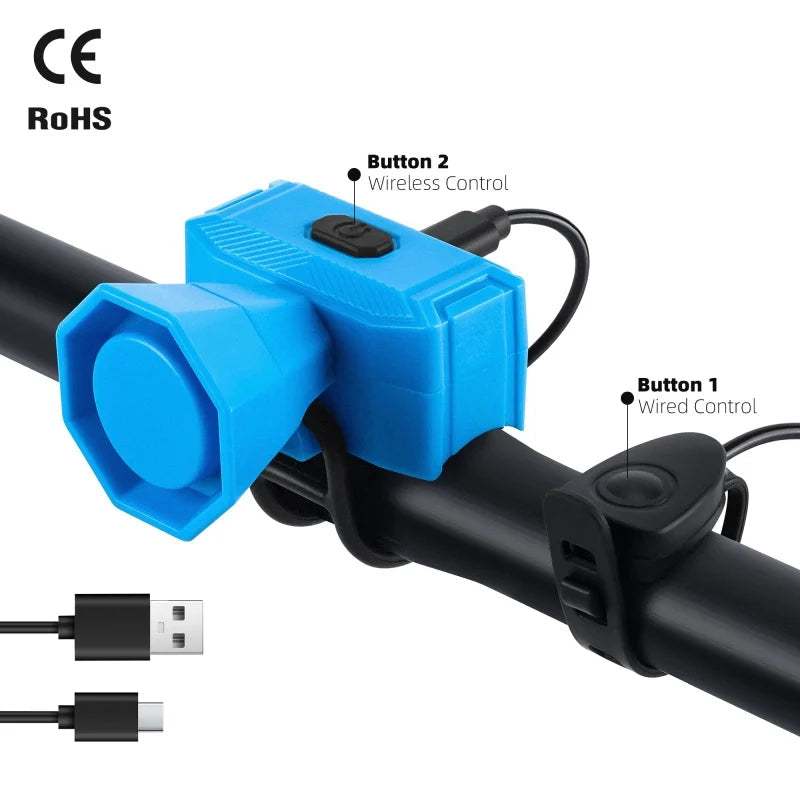 Elektrische Fietshoorn - 120db USB Oplaadbaar
