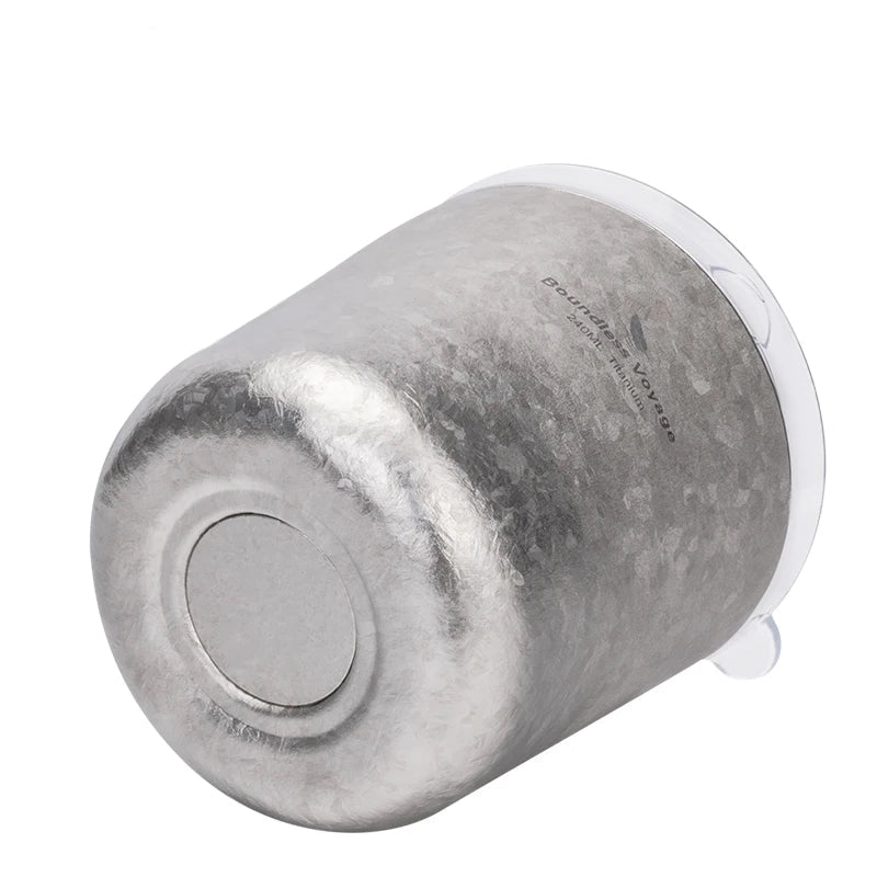 Titanium Koffiebeker met Deksel
