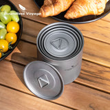 Titanium Dubbelwandige Stapelbare Mok