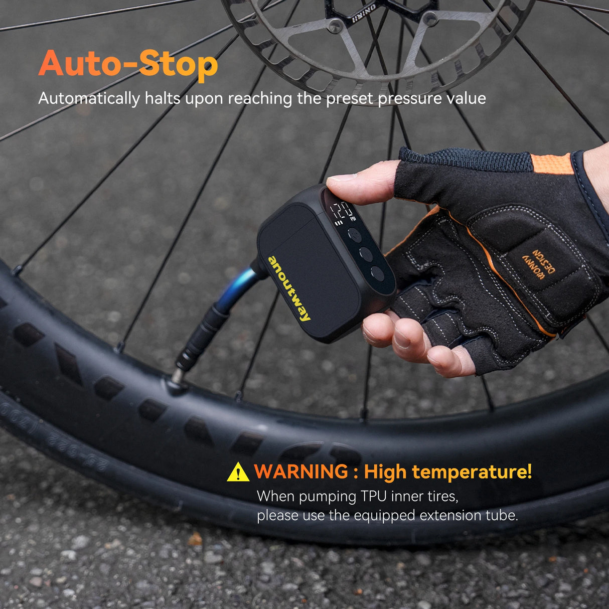 AT1 Pro Mini Elektrische Fietspomp