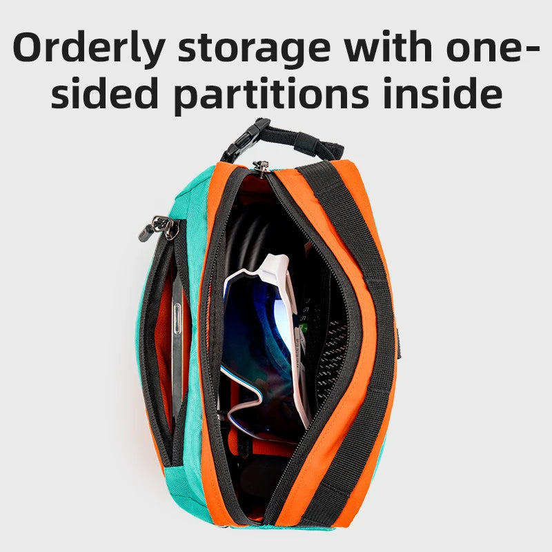 2,5L fiets stuurtas die ook als schouder- en crossbodytas te gebruiken is, met klep