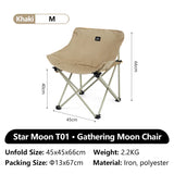 Opvouwbare outdoor camping- en wandelstoel met stalen frame en Oxford-stof