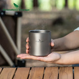 Titanium Dubbelwandige Stapelbare Mok