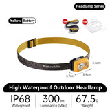 Compact waterproof LED headlamp with 300-lumen brightness