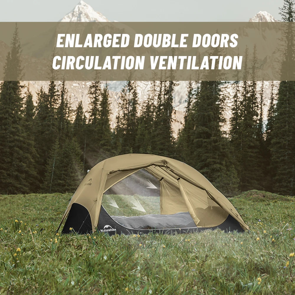 Ultralichte 2-persoons backpacking tent met slaap- en leefruimte