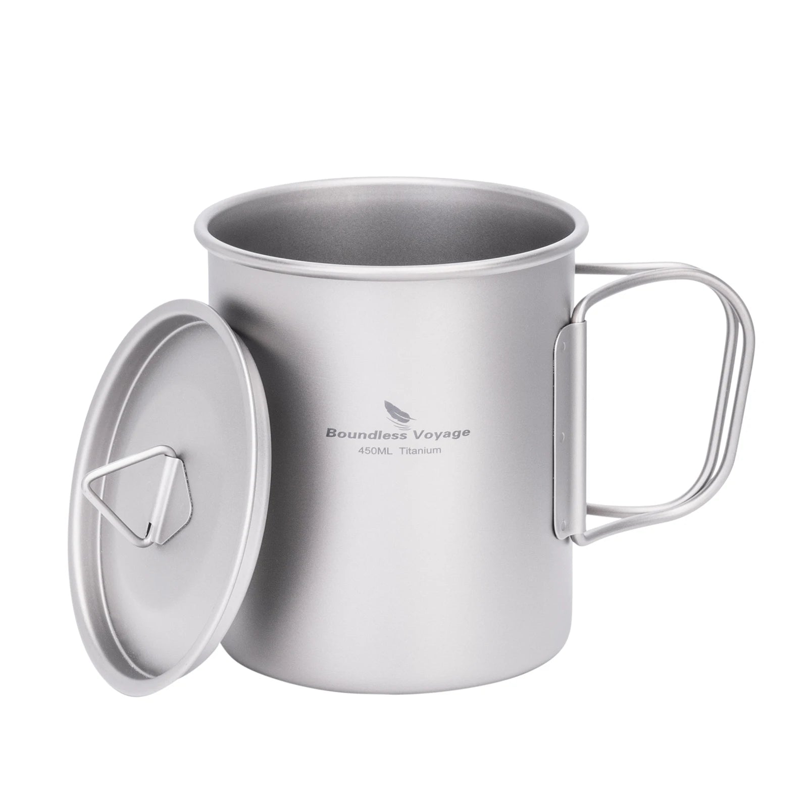 Titanium Mok met Deksel - 300 / 450 / 750 ml - Pack Away