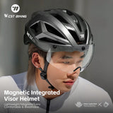 Fietshelm met Magnetische Bril