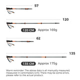 Professionele outdoor wandelstok voor hiking met carbonfiber schacht en EVA-handgreep