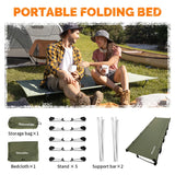 Ultralichte draagbare opvouwbare kampeerbed met aluminiumlegering frame