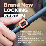 Professionele outdoor wandelstok voor hiking met carbonfiber schacht en EVA-handgreep