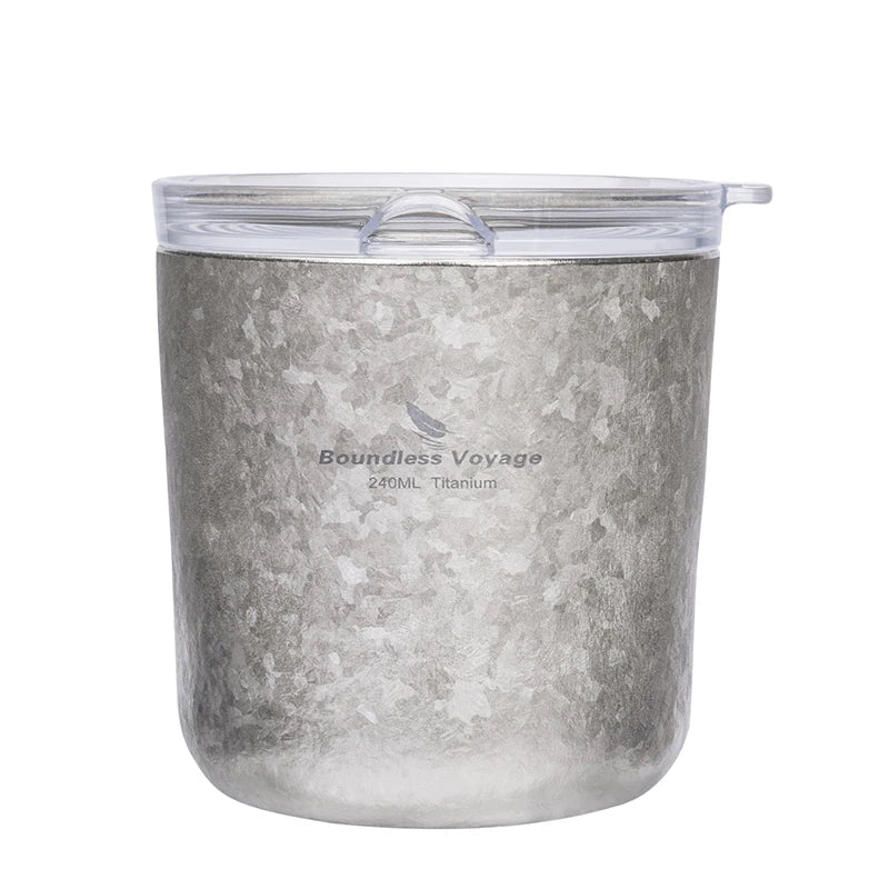 Titanium Koffiebeker met Deksel