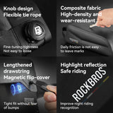 Waterdichte fietsframetas met zuignap voor de voorbuis, gemonteerd op de fiets