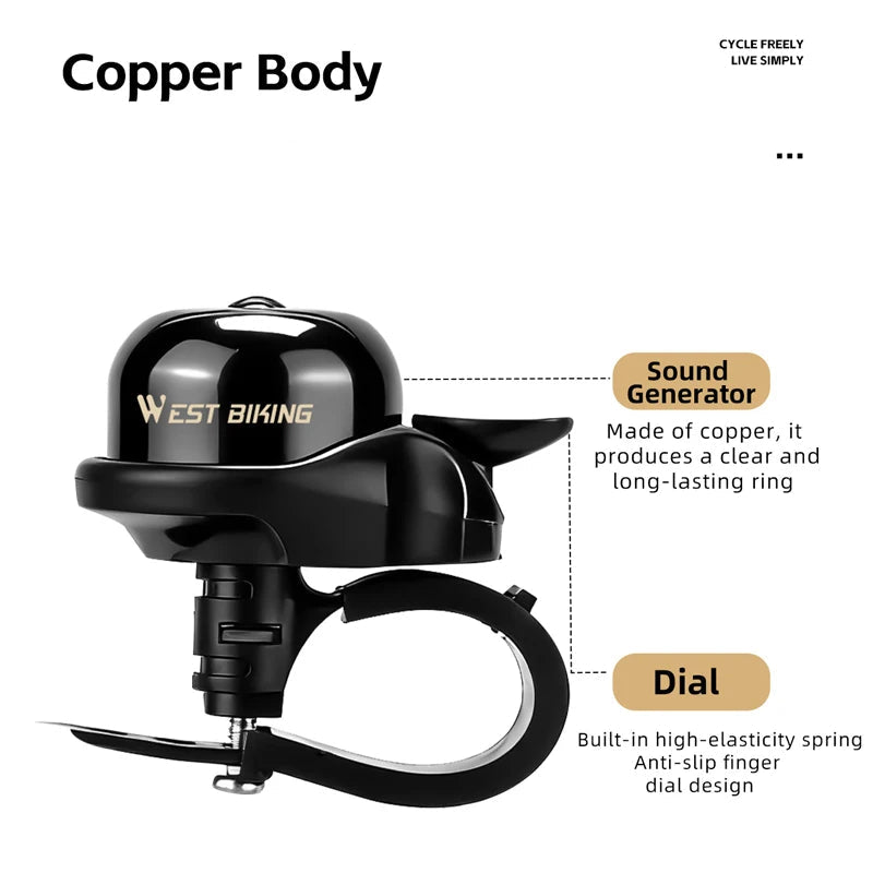 Klassieke Fietsbel - Koper