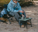 Opvouwbare outdoor wandeltafel, gemaakt van lichtgewicht aluminiumlegering
