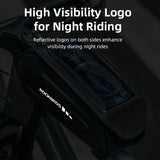 1,7L waterdichte fietsframetas voor de voorbuis, gemonteerd op de fietsbuis