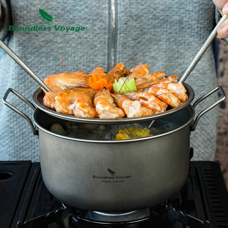 Titanium Kampeer Kookset