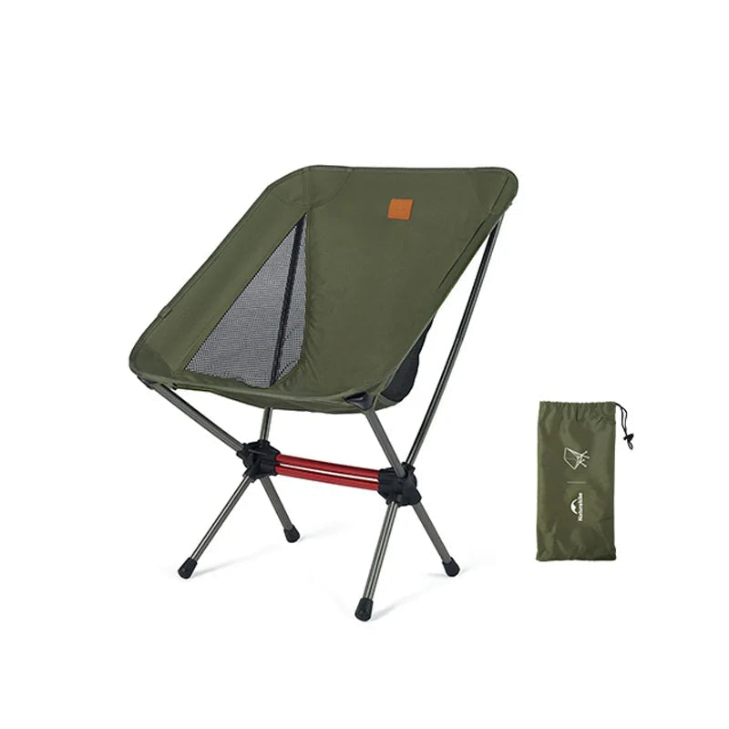 Opvouwbare outdoor moon chair met 7075 aluminium frame en zitting van Oxford-stof