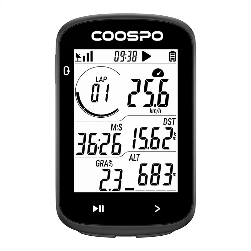 CS300 Fietscomputer met GPS & Snelheidsmeter