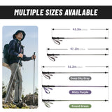 Ultralichte outdoor wandelstok voor hiking met aluminium schacht en EVA-handgreep