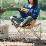 Opvouwbare outdoor camping- en wandelstoel met stalen frame en Oxford-stof