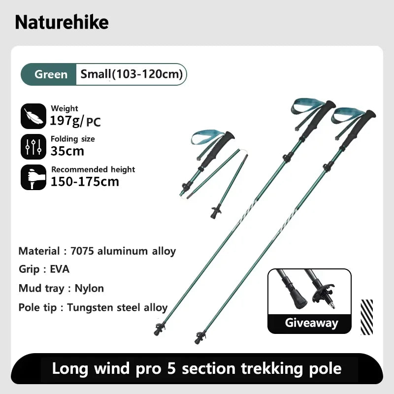 Outdoor carbonfiber klim- en wandelstokken met EVA-handgreep en wolfraampunt