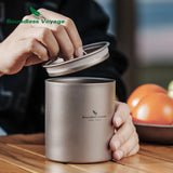 Titanium Mok Met Deksel