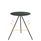 Draagbare ronde campingtafel voor buiten, gemaakt van aluminiumlegering en polyester