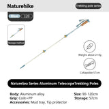 Ultralichte professionele wandelstok voor vrouwen met kurken handgreep en wolfraampunt