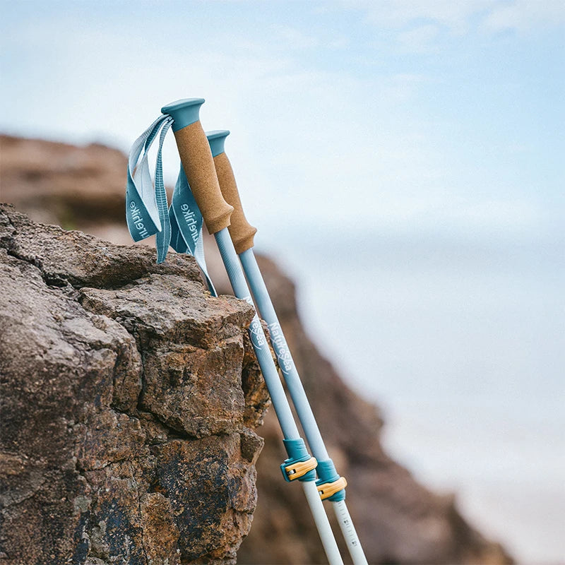 Ultralichte professionele wandelstok voor vrouwen met kurken handgreep en wolfraampunt