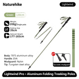 Ultralichte outdoor wandelstok voor hiking met aluminium schacht en EVA-handgreep