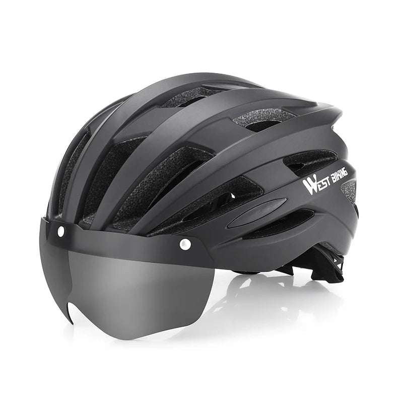 Fietshelm Met Zwart Lens