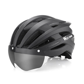 Fietshelm Met Zwart Lens - Pack Away