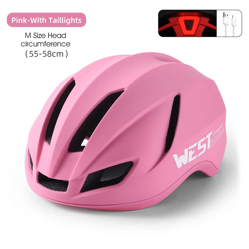 Fietshelm Dames met LED Verlichting - Pack Away