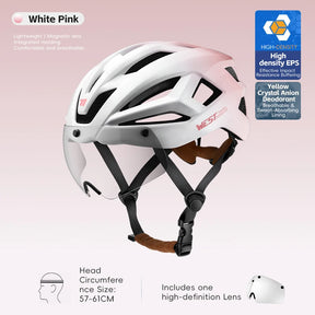 Fietshelm met Magnetische Bril - Pack Away