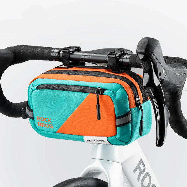 2,5L fiets stuurtas die ook als schouder- en crossbodytas te gebruiken is, met klep