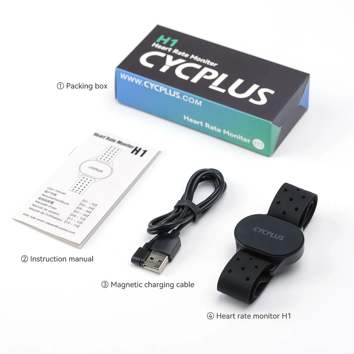 H1 Hartslagmeter met ANT+ en Bluetooth