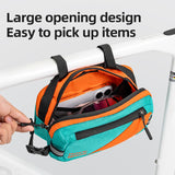 2,5L fiets stuurtas die ook als schouder- en crossbodytas te gebruiken is, met klep