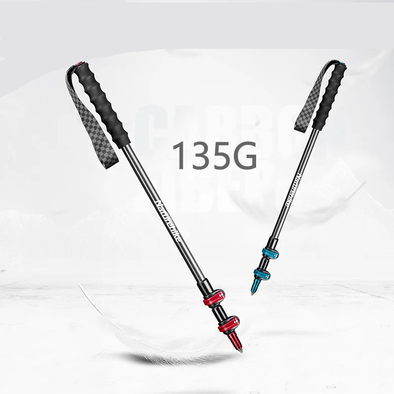 Carbonfiber wandelstokken met EVA-handgreep en wolfraamstalen punt