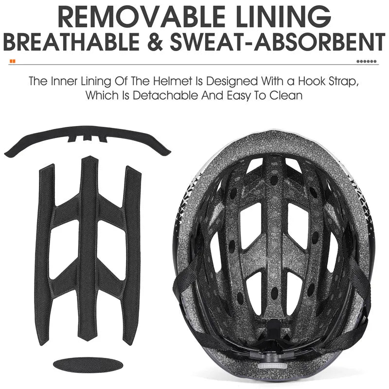 Fietshelm Met Zwart Lens