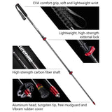 Carbonfiber wandelstokken met EVA-handgreep en wolfraamstalen punt