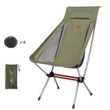 Draagbare ultralichte opvouwbare campingstoel met 7075 aluminium frame