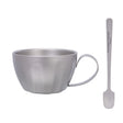 Titanium Dubbelwandige Koffiekop Met Lepel - Pack Away