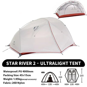 Star River 2 - 2-persoons tent - Pack Away