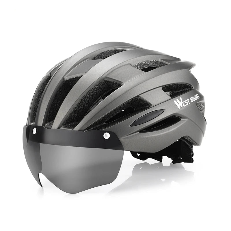 Fietshelm Met Zwart Lens - Pack Away