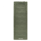 190×67 cm draagbare outdoor warmtemat met fluwelen oppervlak in groen
