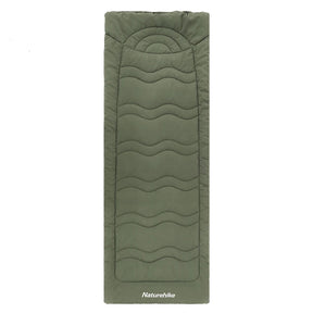 190×67 cm draagbare outdoor warmtemat met fluwelen oppervlak in groen