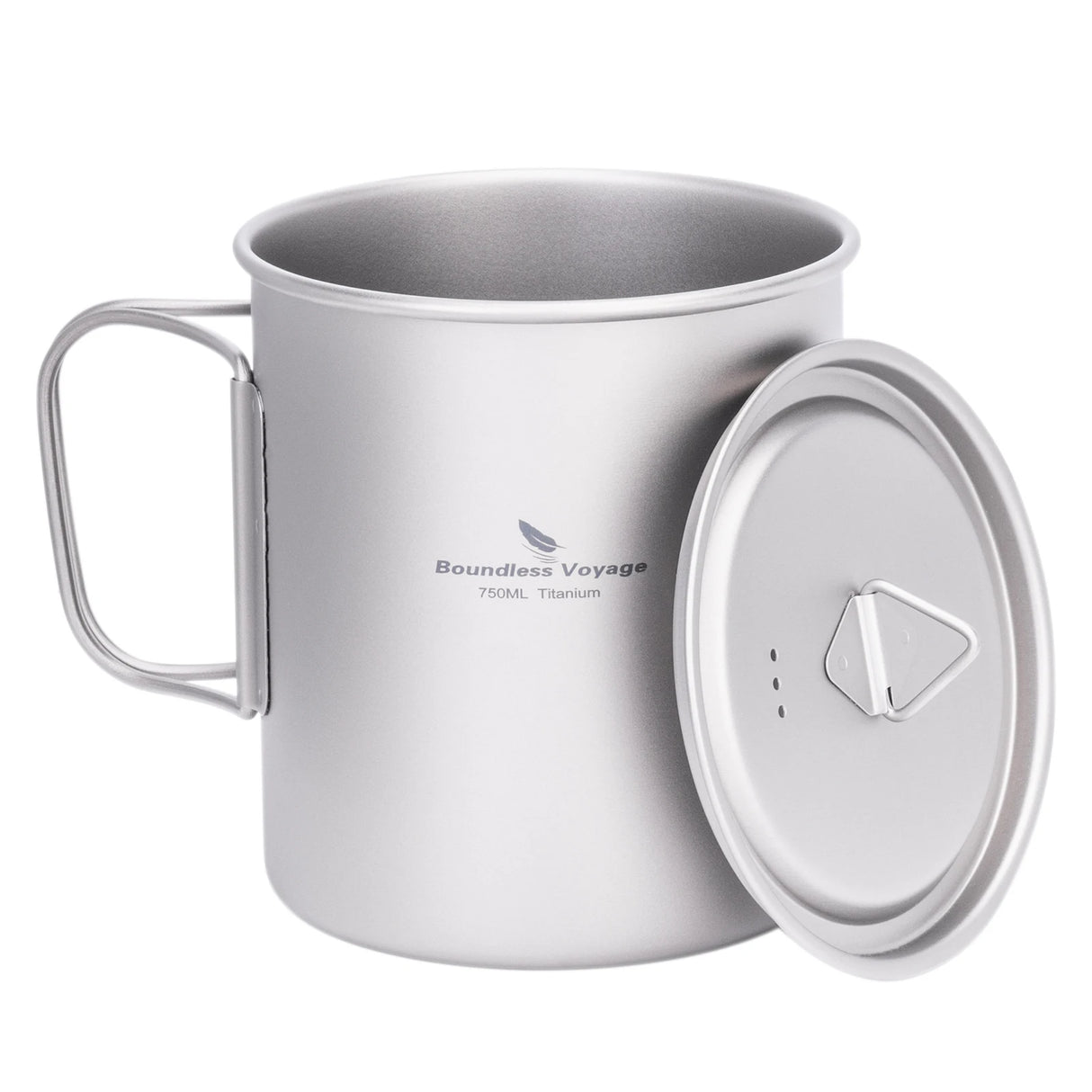 Titanium Mok met Deksel - 300 / 450 / 750 ml