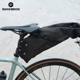 10L IPX7 waterdichte fiets zadeltas met snelkoppeling en reflecterende band